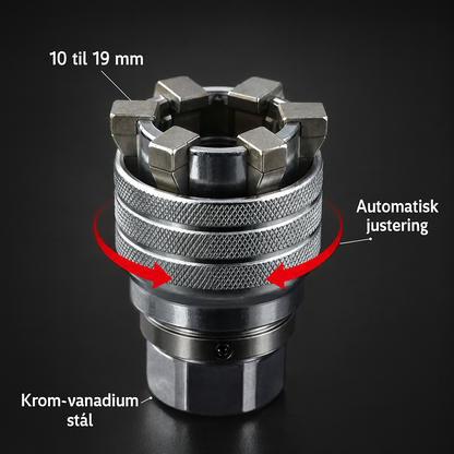 Universalhylse 10–19 mm – selvjusterende