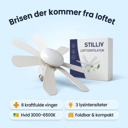 Loftventilator 2-i-1 med LED-lys